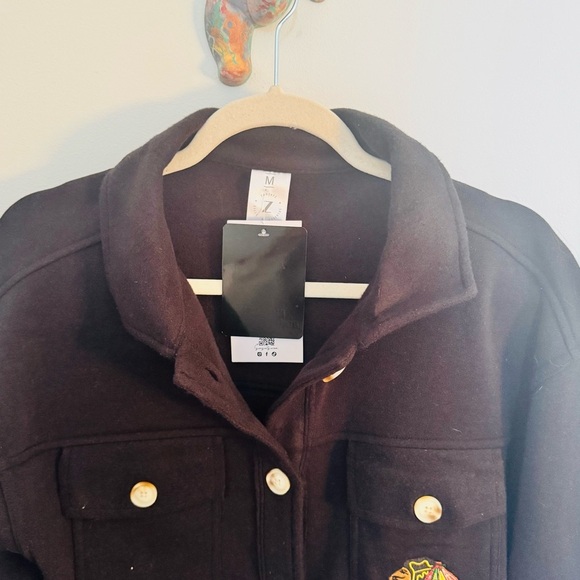 CHICAGO BLACKHAWKS black logo shadier button down shirt NWT - Picture 5 of 6